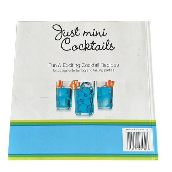Just Mini Cocktails Recipe Book Softcover Alcohol Party Drinks - Picture 2 of 6